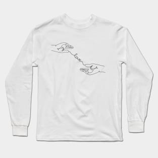 one line art Long Sleeve T-Shirt